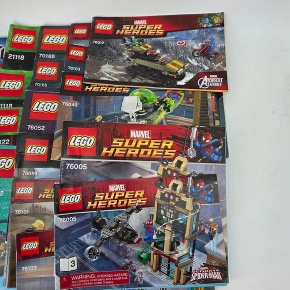 Lego Instruction Manual Only 60+ Plus Lot Ninjago Minecraft Heroes 21309 76042